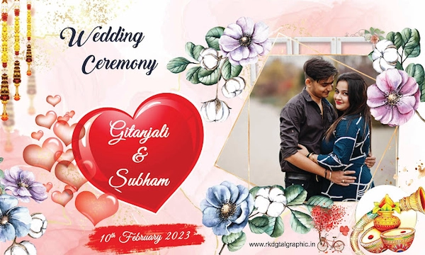 thumbnail Gitanjali weds Subham Wedding Flex Banner 5x3 wedding flex